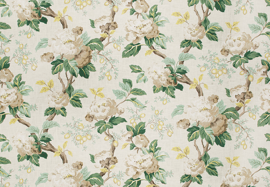Ткань Fabricut Charlotte Moss Watercolor York/Cypress