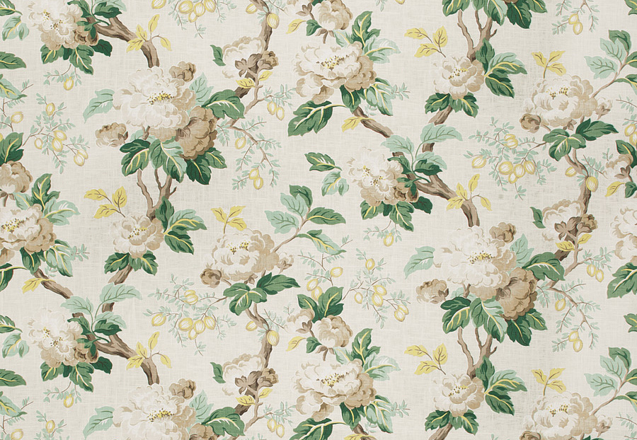 Ткань Fabricut Charlotte Moss Watercolor York/Cypress