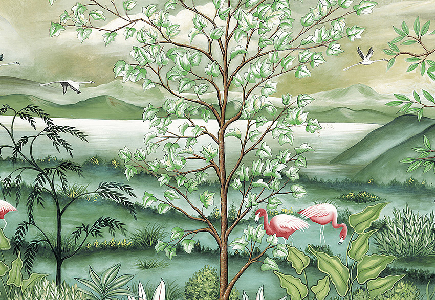 Панно и фотообои Faboie Silk Painting 4 F-SN4011