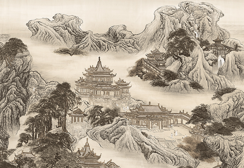 Панно и фотообои Faboie Silk Painting 4 F-SN4103