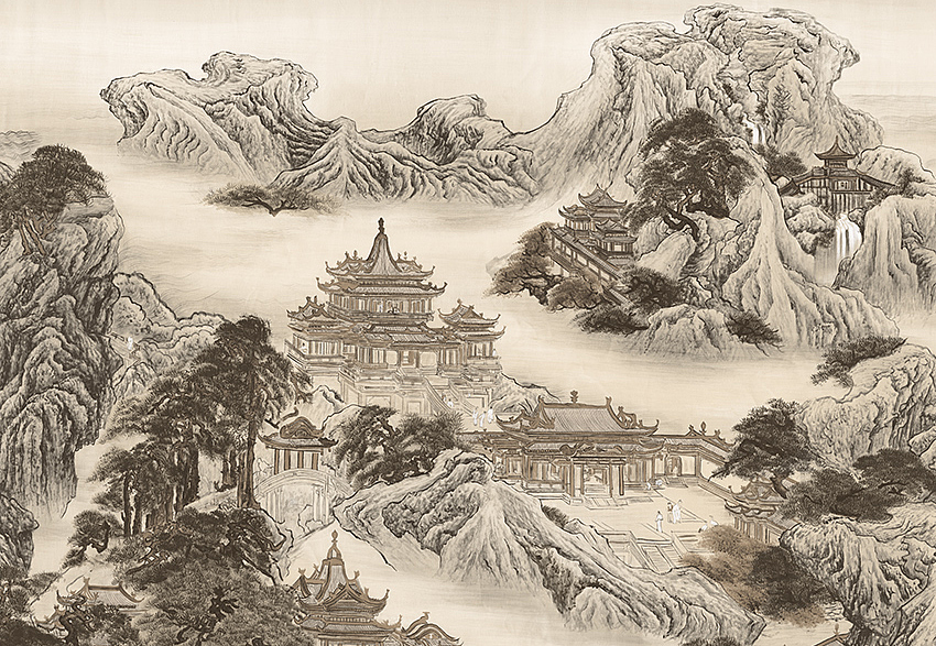 Панно и фотообои Faboie Silk Painting 4 F-SN4103