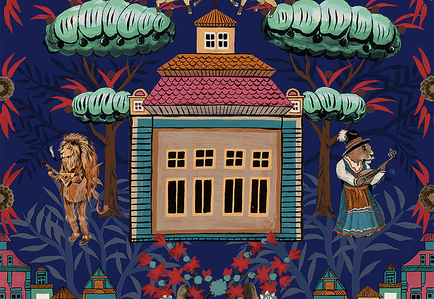 Панно и фотообои Faboie Silk Painting 4 F-SN4163