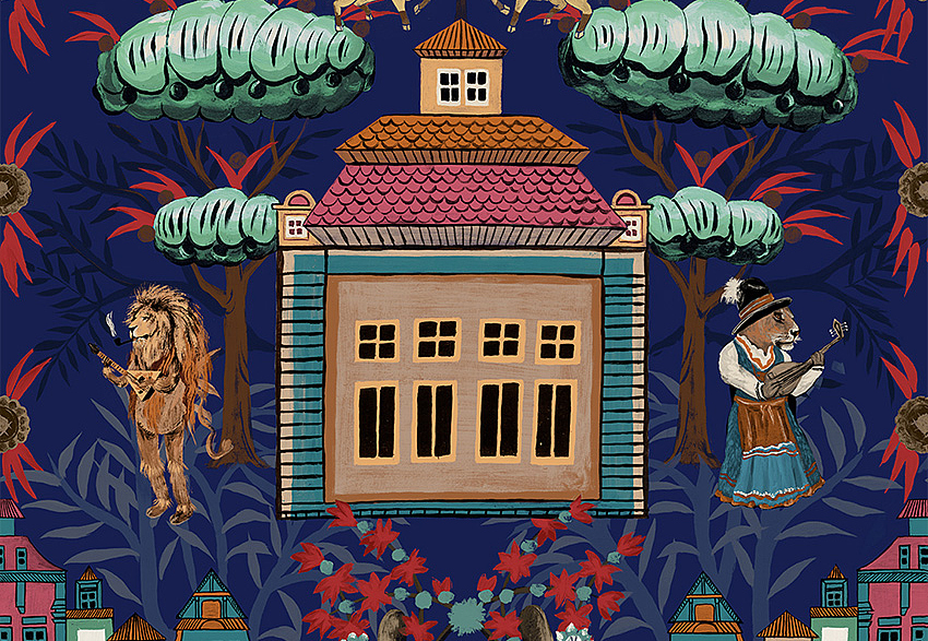 Панно и фотообои Faboie Silk Painting 4 F-SN4163