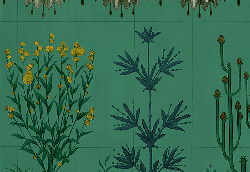 Панно и фотообои Faboie Silk Painting 4 F-SN4174