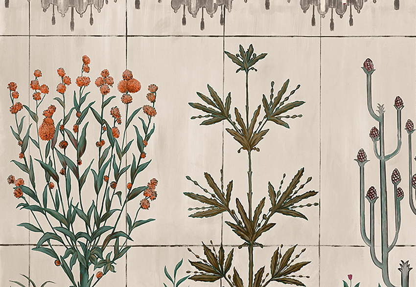 Панно и фотообои Faboie Silk Painting 4 F-SN4176