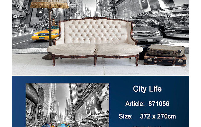 Немецкие панно и фотообои KT-Exclusive, коллекция Metropolis, артикул 871056