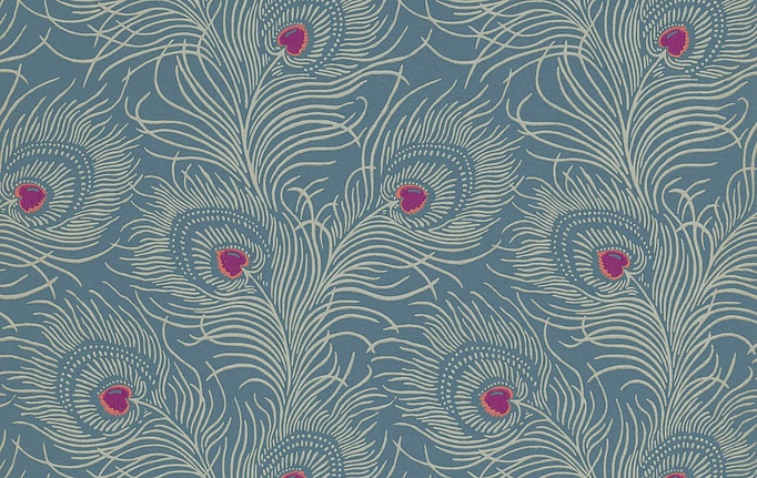 Английские обои Little Greene, коллекция London Wallpapers V, артикул 0256CTBLUEP