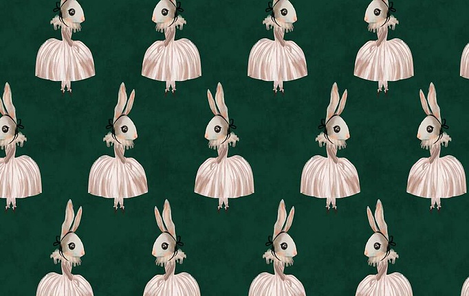 Российская ткань Серебрянная Студия (Silver Studio), коллекция Loona, артикул D201-01-V