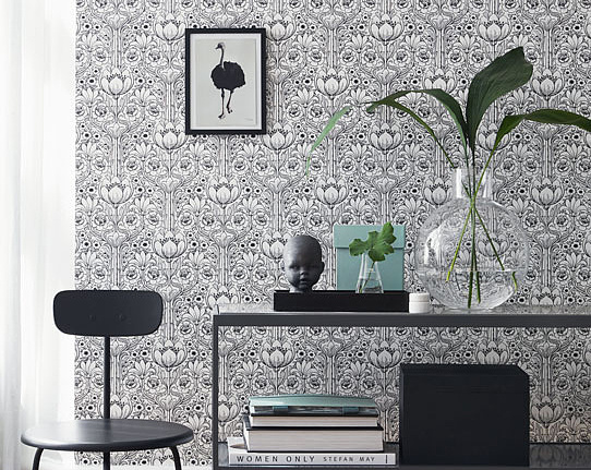 Обои Eco Black and White 6086