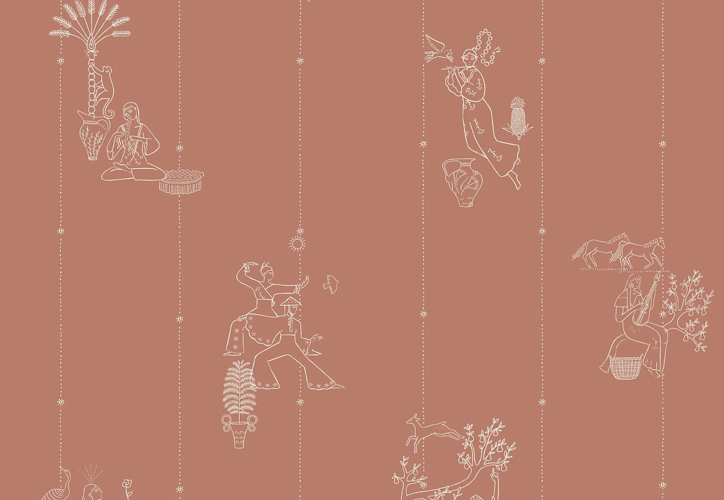 Панно и фотообои Bien Fait Papier Peint Eden/Terracotta