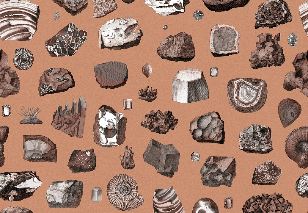 Панно и фотообои Bien Fait Papier Peint Crystals/Terracotta