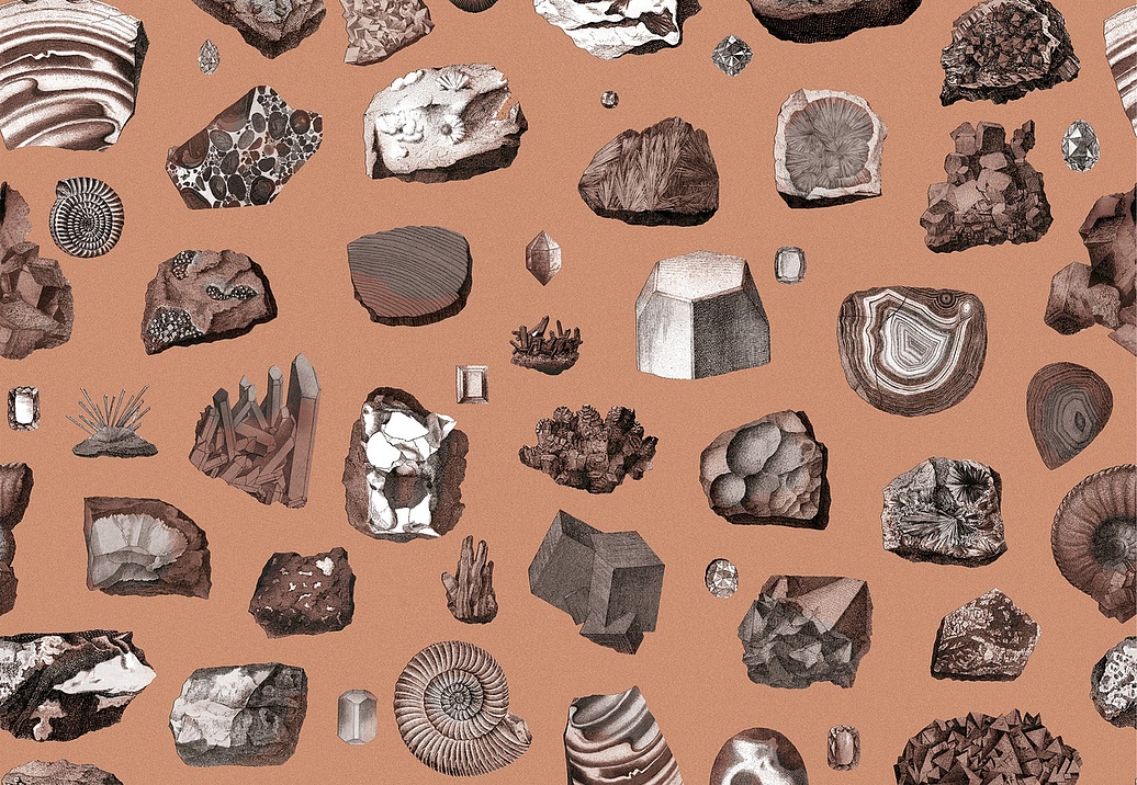Панно и фотообои Bien Fait Papier Peint Crystals/Terracotta