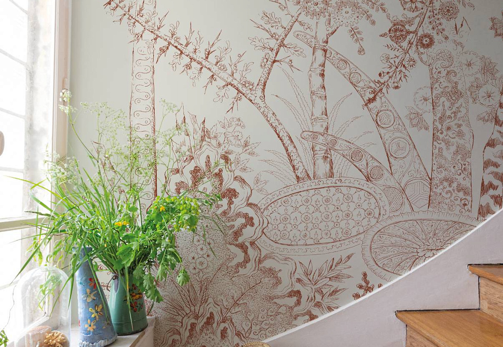 Панно и фотообои Bien Fait Papier Peint Flora/Sepia