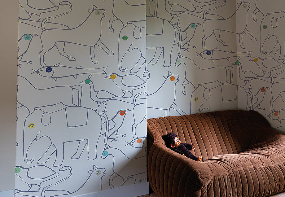 Панно и фотообои Bien Fait Papier Peint Animals/Anthracite