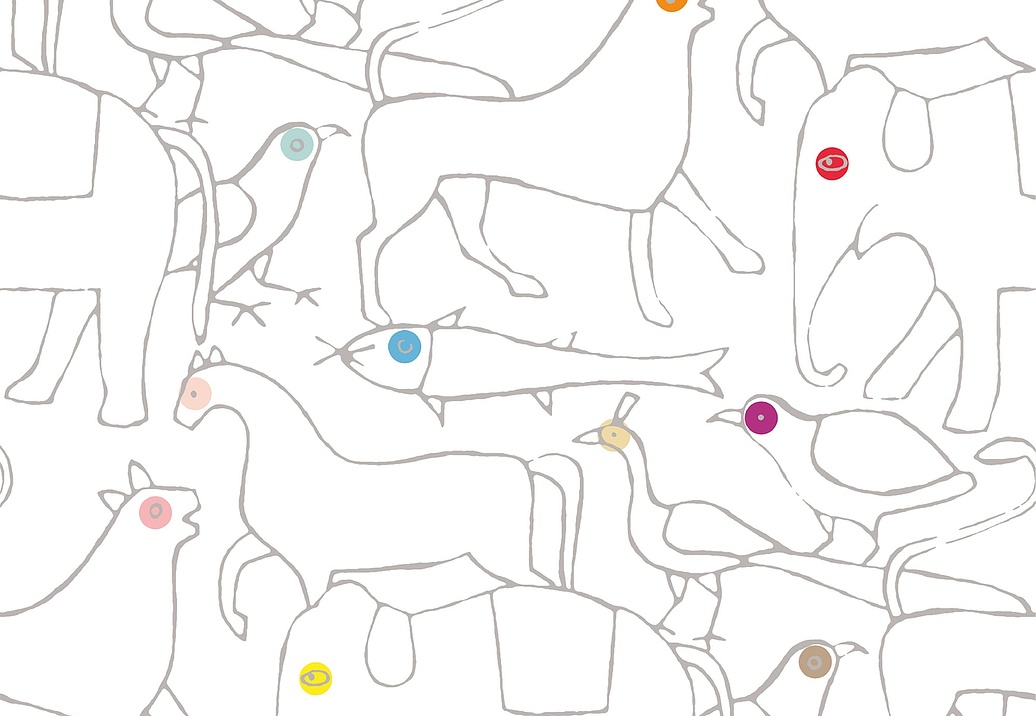 Панно и фотообои Bien Fait Papier Peint Animals/Ivory