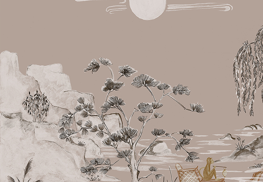 Панно и фотообои Faboie Silk Painting I F-SN3002