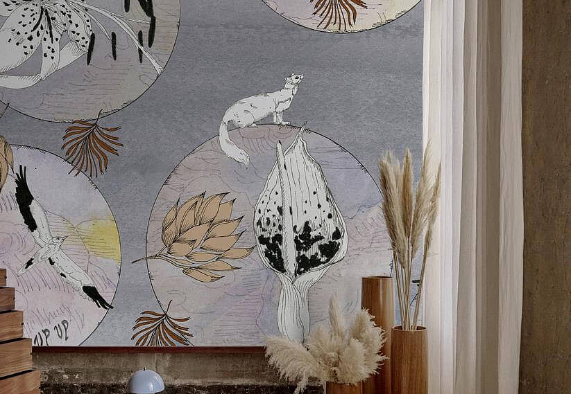 Панно и фотообои Wall & Deco Contemporary Wallpaper 2022 WDUP2201