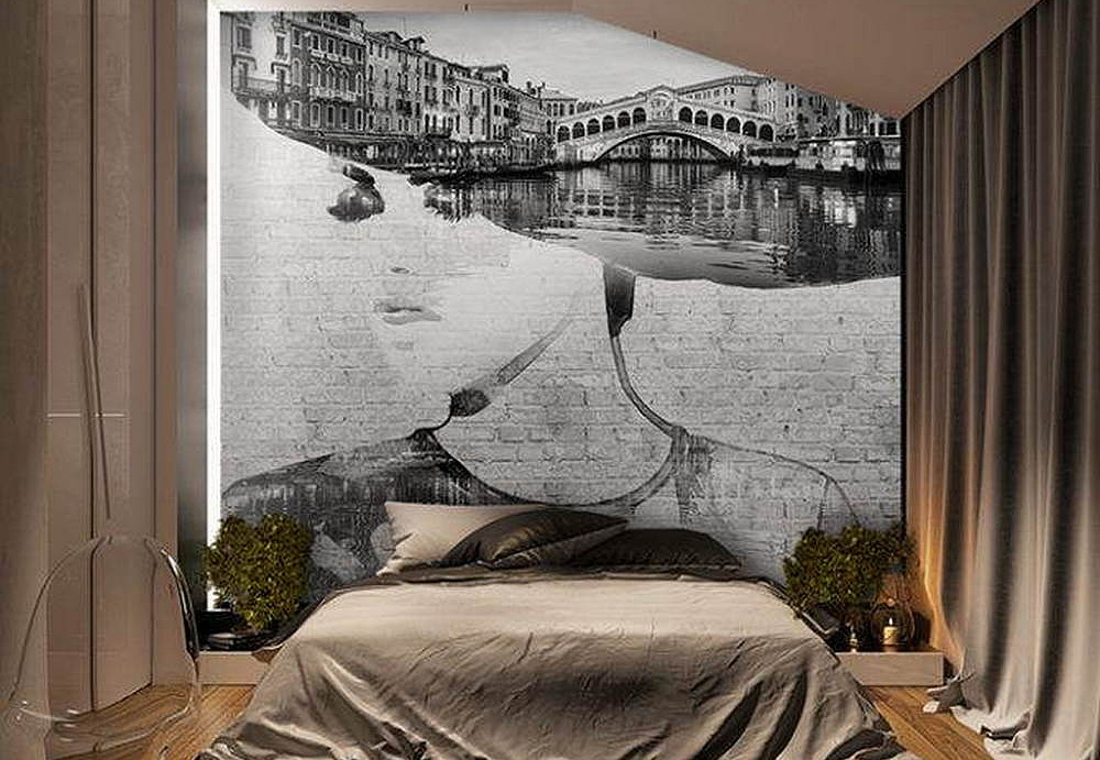 Обои Wall Street Grayscale 16937