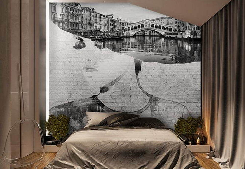 Обои Wall Street Grayscale 16937