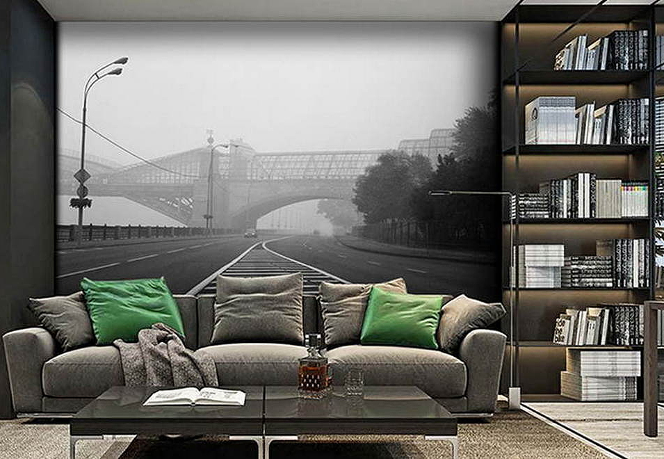 Обои Wall Street Grayscale 16938
