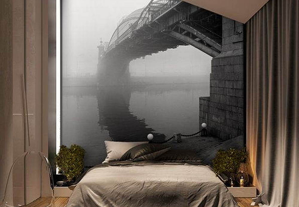 Обои Wall Street Grayscale 16940