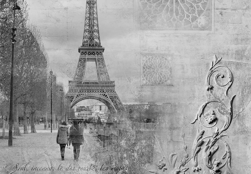 Обои Wall Street Grayscale 16949