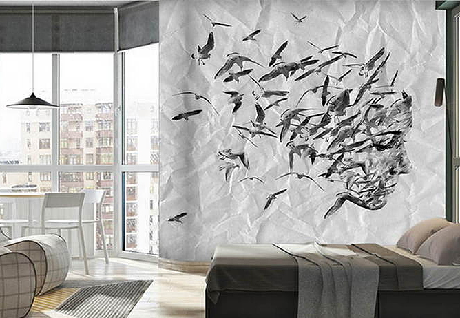 Обои Wall Street Grayscale 16954