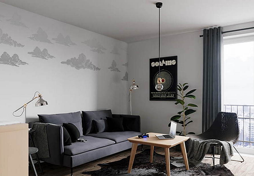 Обои Wall Street Grayscale 16959