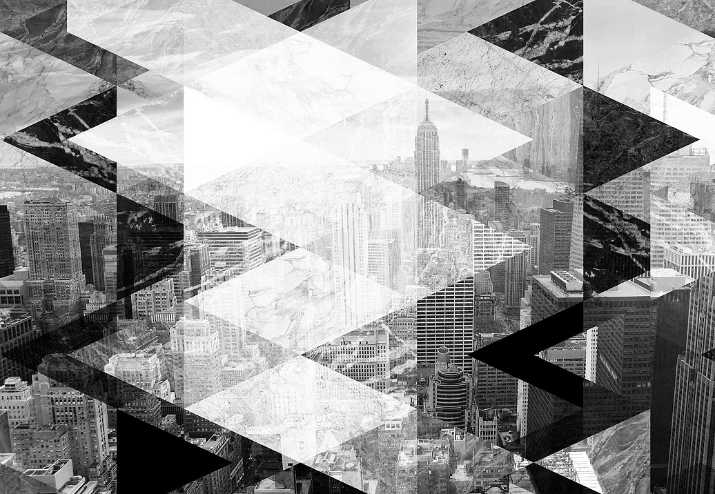 Обои Wall Street Grayscale 16962