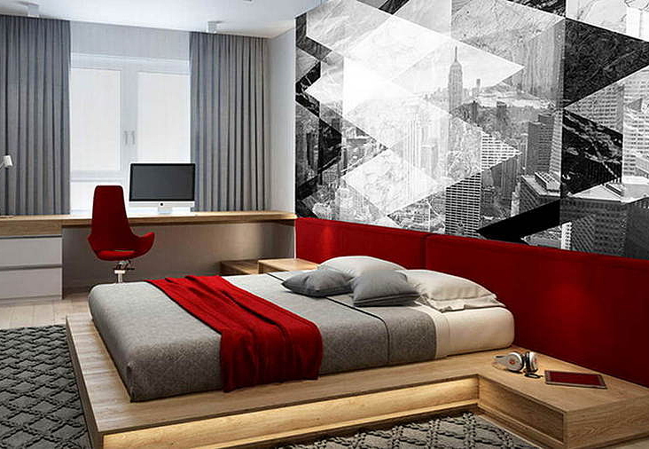 Обои Wall Street Grayscale 16962