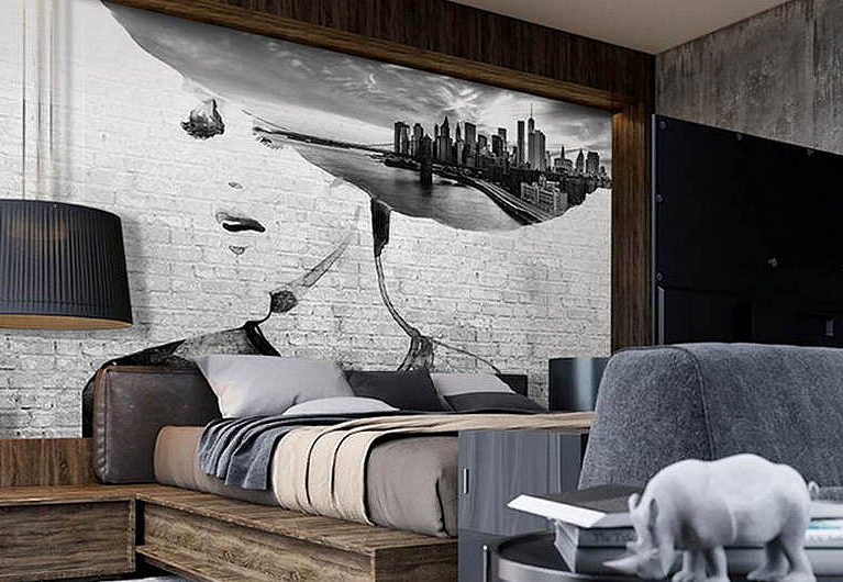 Обои Wall Street Grayscale 16964