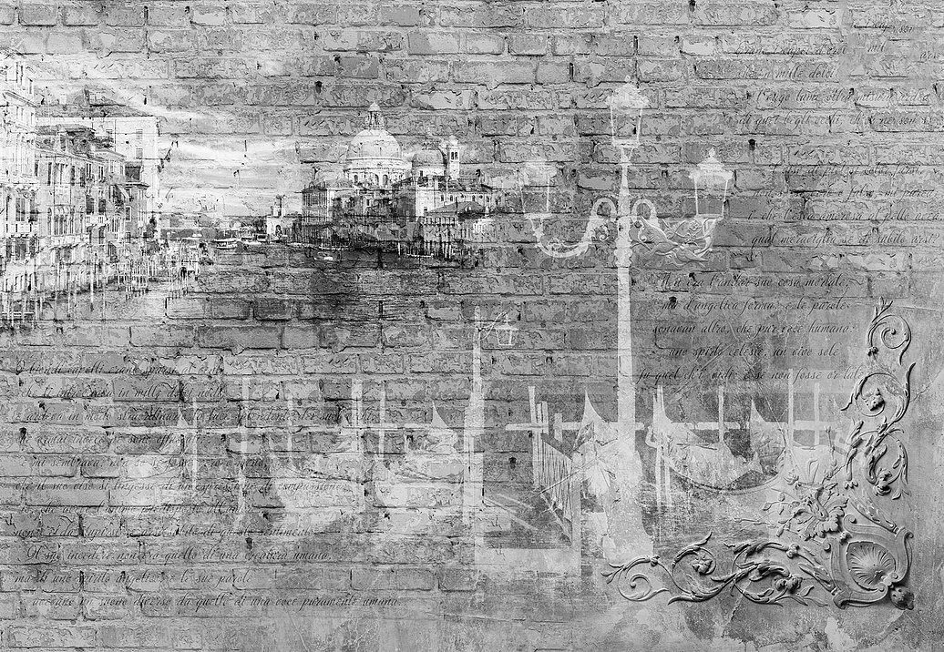 Обои Wall Street Grayscale 16966