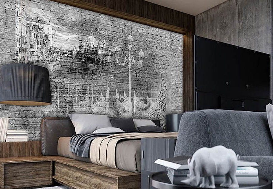 Обои Wall Street Grayscale 16966