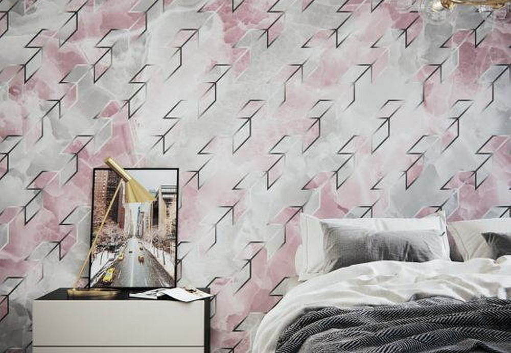 Обои Wall Street Pink it Marble 21030