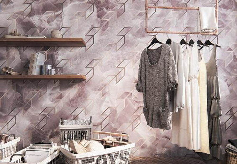 Обои Wall Street Pink it Marble 21031