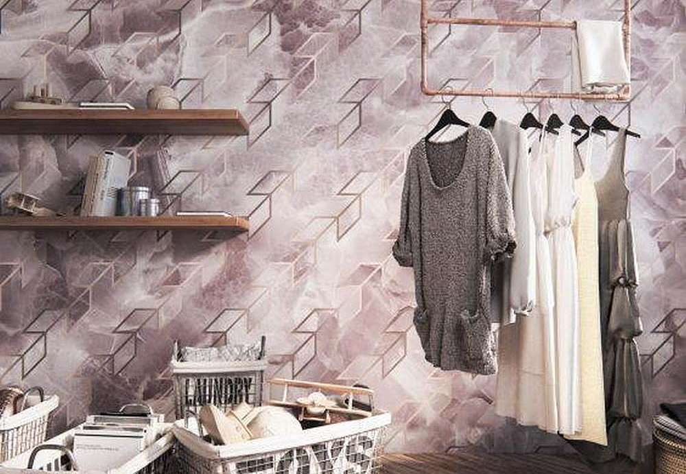 Обои Wall Street Pink it Marble 21031