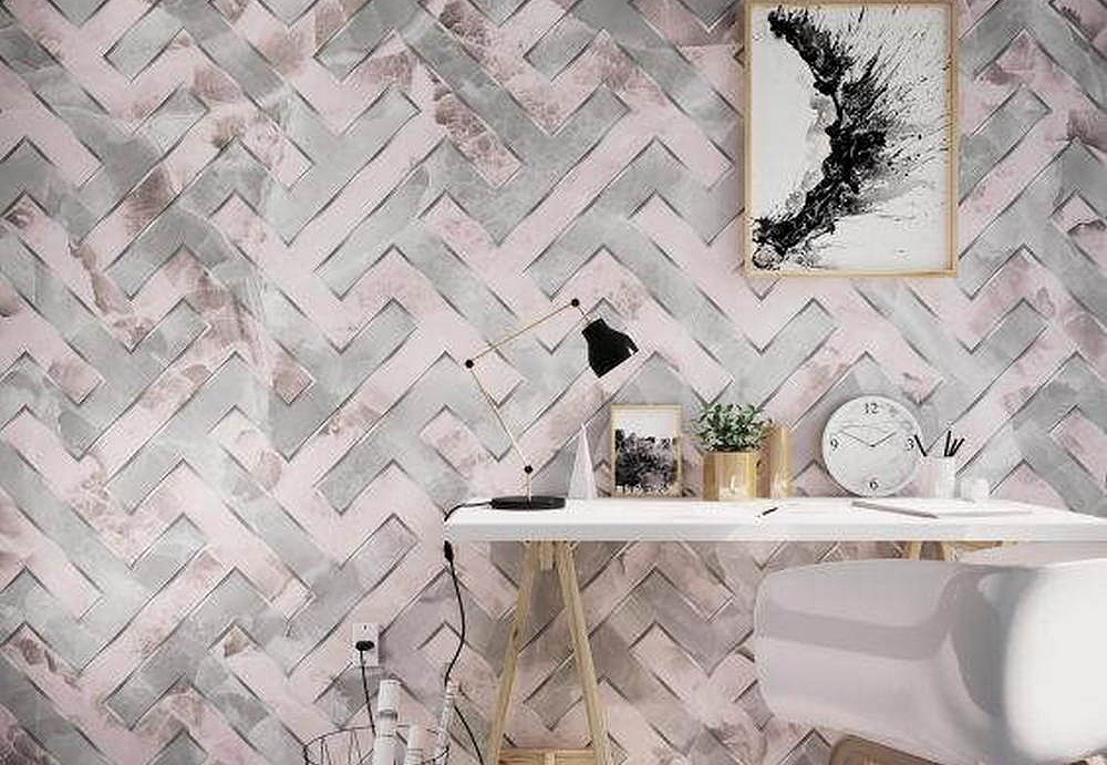 Обои Wall Street Pink it Marble 21040