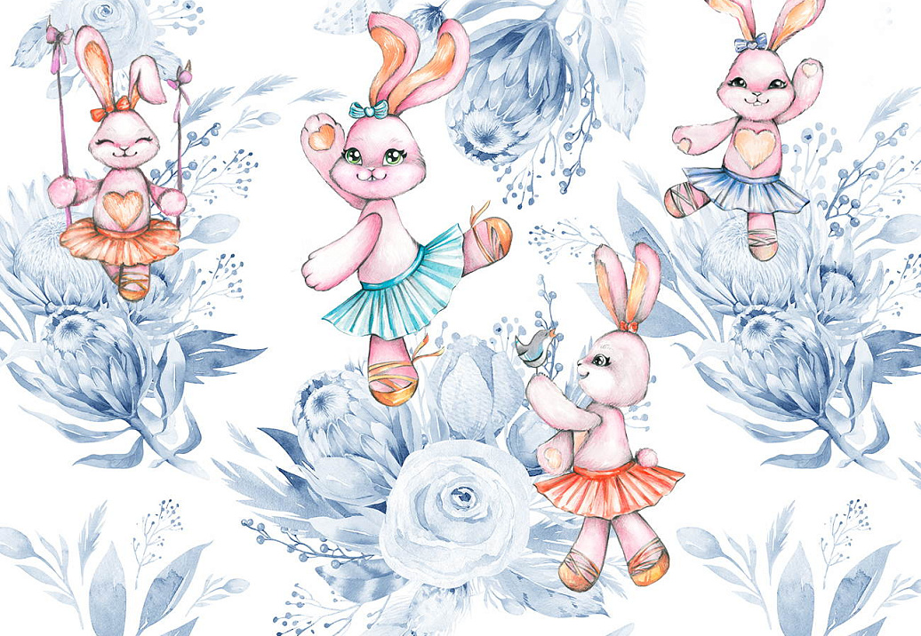 Обои Wall Street Rabbit Room 21301