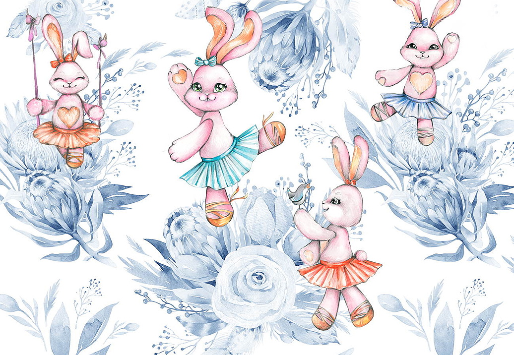 Обои Wall Street Rabbit Room 21301