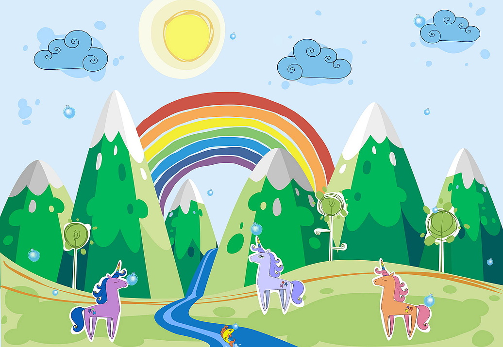Обои Wall Street Unicorn Valley 20683