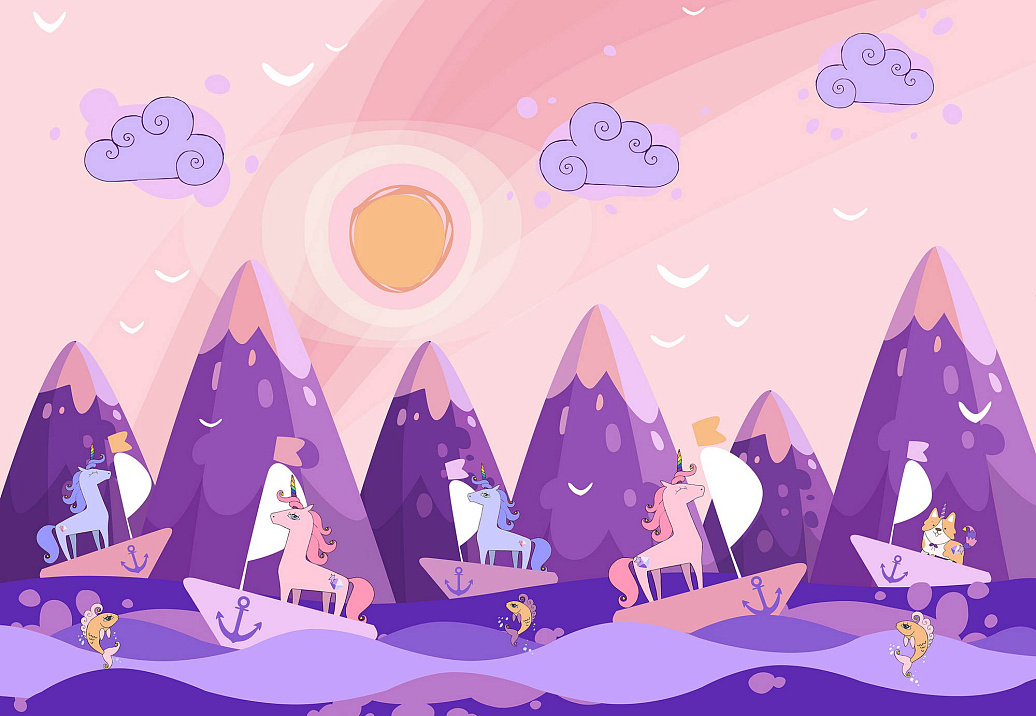 Обои Wall Street Unicorn Valley 20696