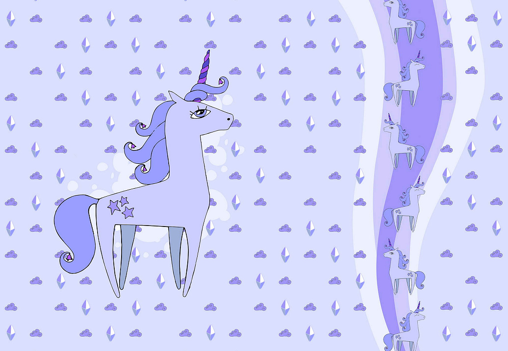 Обои Wall Street Unicorn Valley 20710