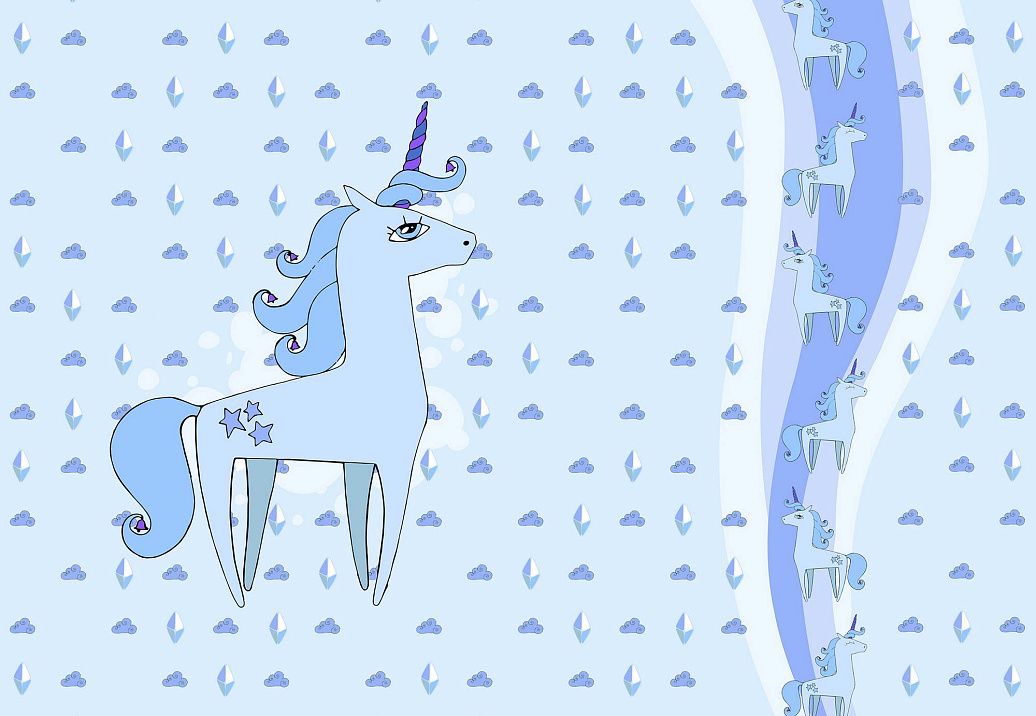 Обои Wall Street Unicorn Valley 20711
