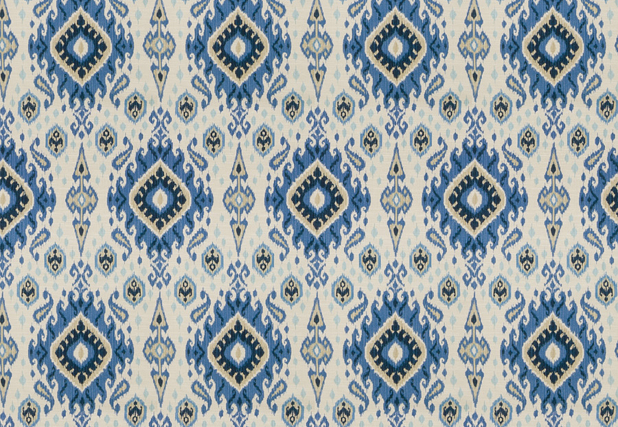Ткань Fabricut Chromatics Vol.XXII Blue Preuss Ikat/River