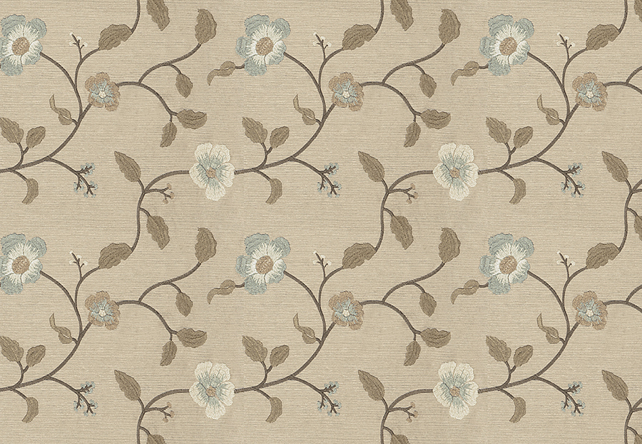 Ткань Fabricut Chromatics Vol.XXIII Seabreeze Matzo floral/Surf