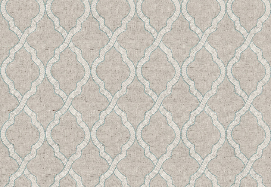 Ткань Fabricut Chromatics Vol.XXIII Seabreeze Oryza ogee/Surf