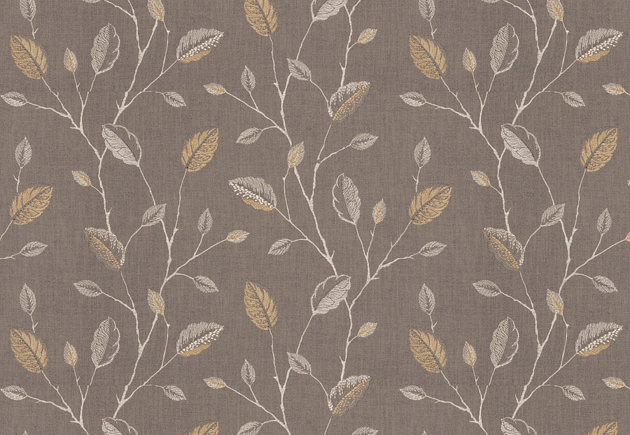 Ткань Fabricut Chromatics Vol.XXIV Shale Wing leaves/Goldenrod