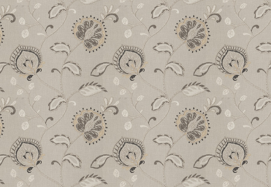 Ткань Fabricut Chromatics Vol.XXV Travertine Aidoo floral/Charcoal