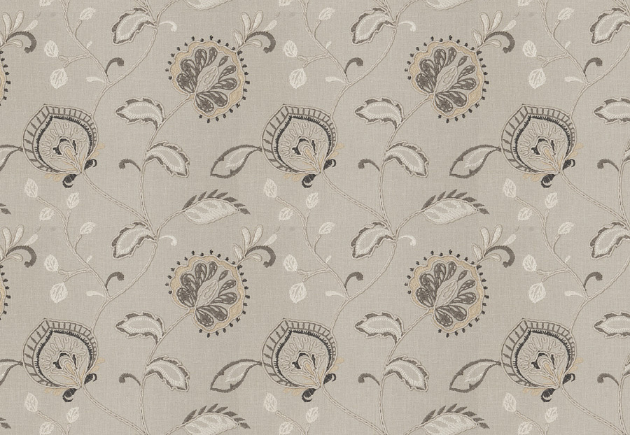Ткань Fabricut Chromatics Vol.XXV Travertine Aidoo floral/Charcoal
