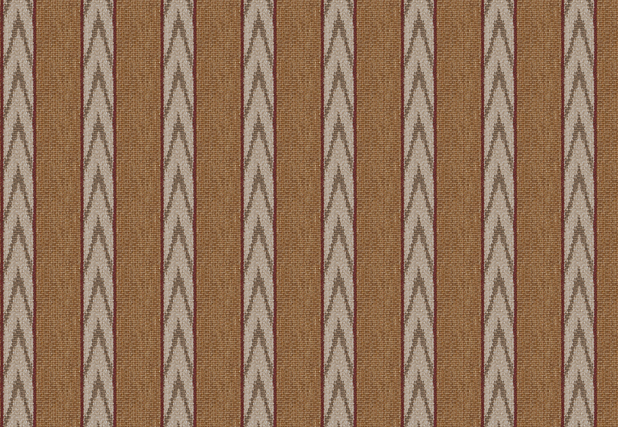 Ткань Fabricut Color Studio Vol.VII Copper Navajo stripe/Amber